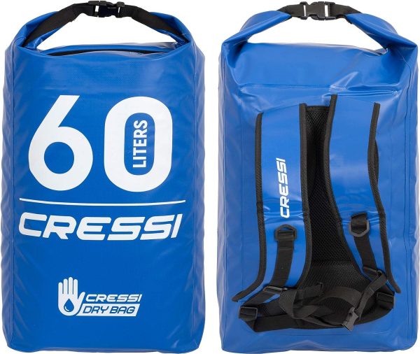 cressi dry bag sacca zaino back pack blue